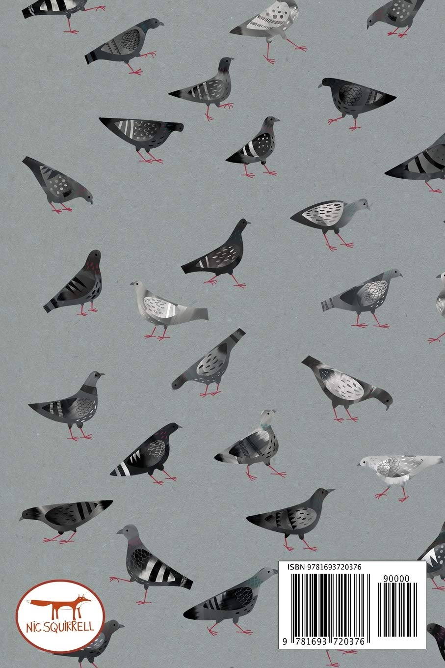 Notes: a Blank Dot Grid Notebook with Pigeons Doing Pigeon Things Cover Art