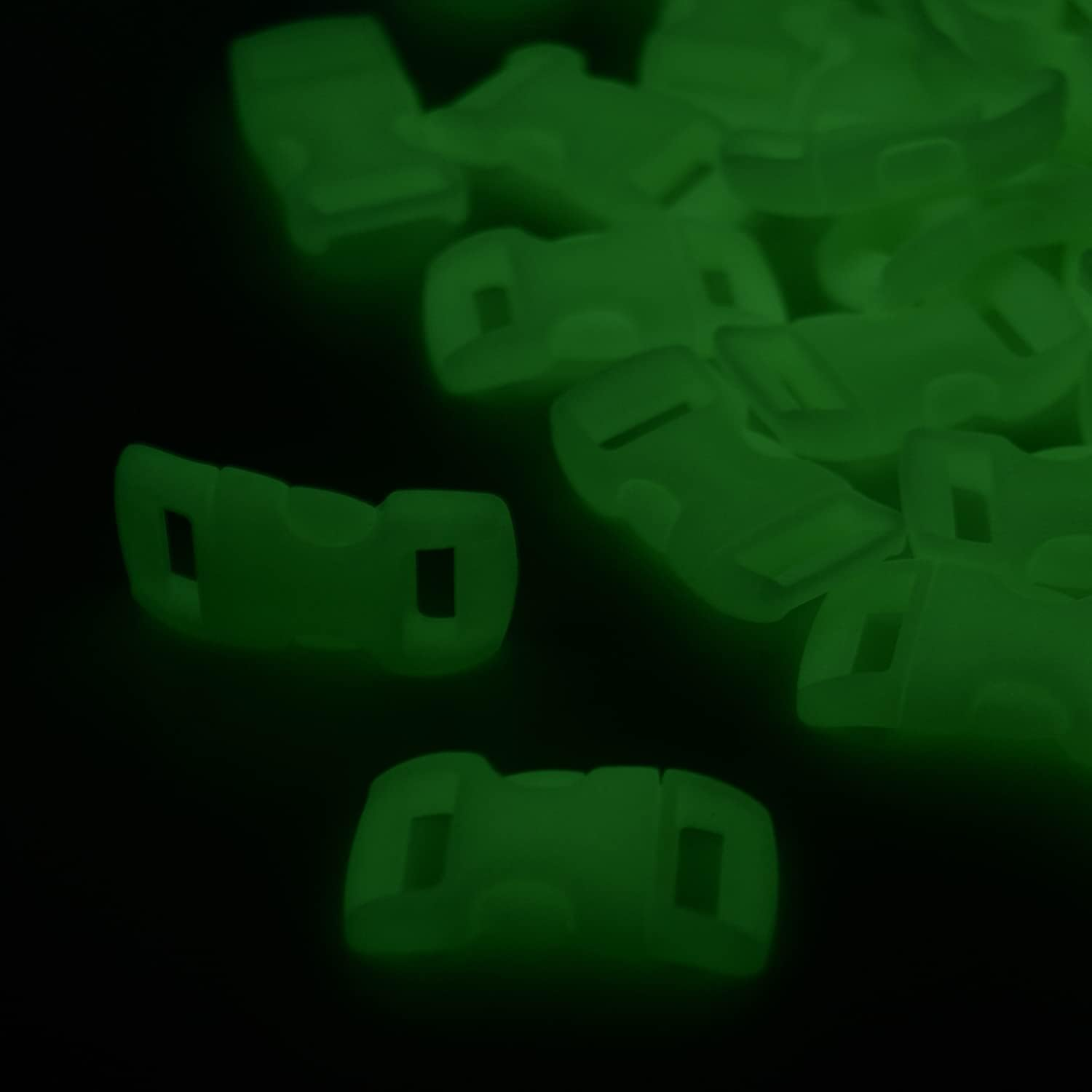 Coobigo Curved Paracord Buckle Clips Snap for Paracord Bracelets Parchute 550 Rope DIY Craft Black Pets Collar Straps Buckles image number 3