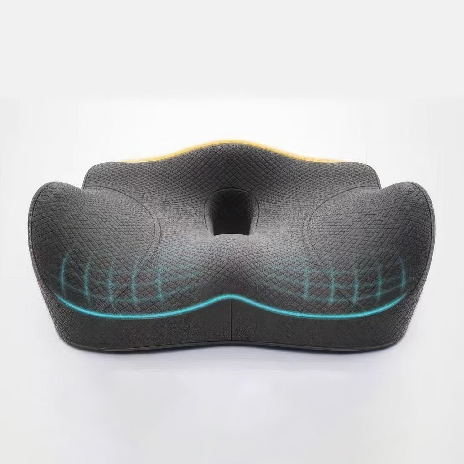 Soopii Seat Cushion for Office Desk Chair,Memory Foam,Sciatica and Tailbone Pain Relief Cushion,Coccyx Cushion for Car,Desk Chairs,Wheelchair,Large image number 6