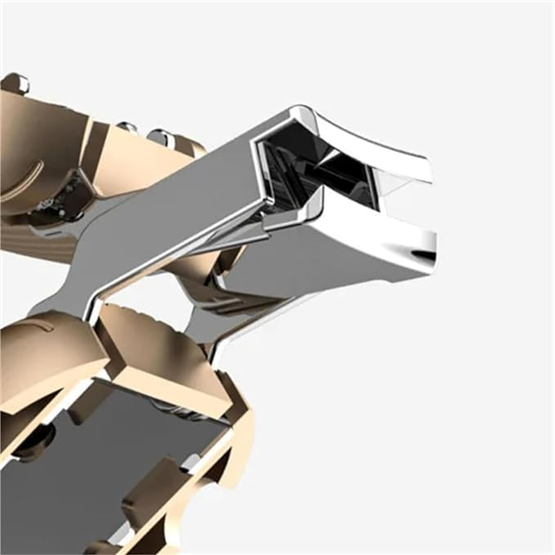 Mini Nail Clipper Keychain, EDC Travel Nail Clippers with Nail Files, Foldable Full Metal Design, 1.2"" in Length, Sharp Stainless Steel Blades (Gold), Compact