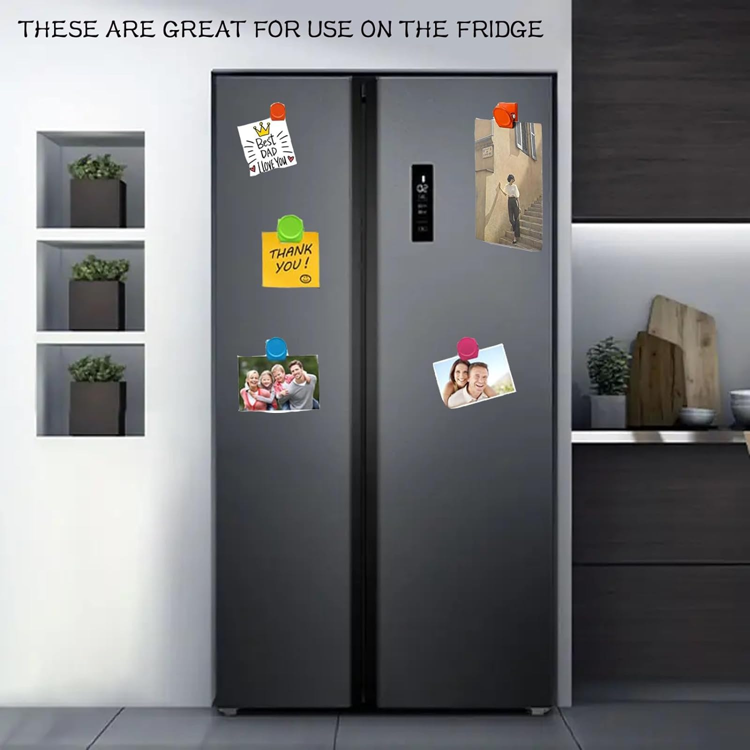 16Piece Magnetic Metal Clips,Refrigerator Magnets Clips Whiteboard Wall Fridge Magnetic,Clip Magnets,Cute Magnets Metal Clip for House Office School Use,Clipping Photos,Pictures image number 1