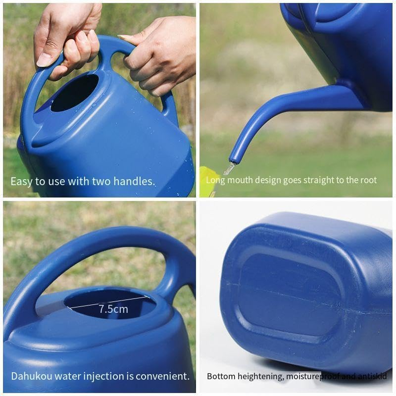 Watering Can - for Home Plant Garden (Blue, 2L) image number 5