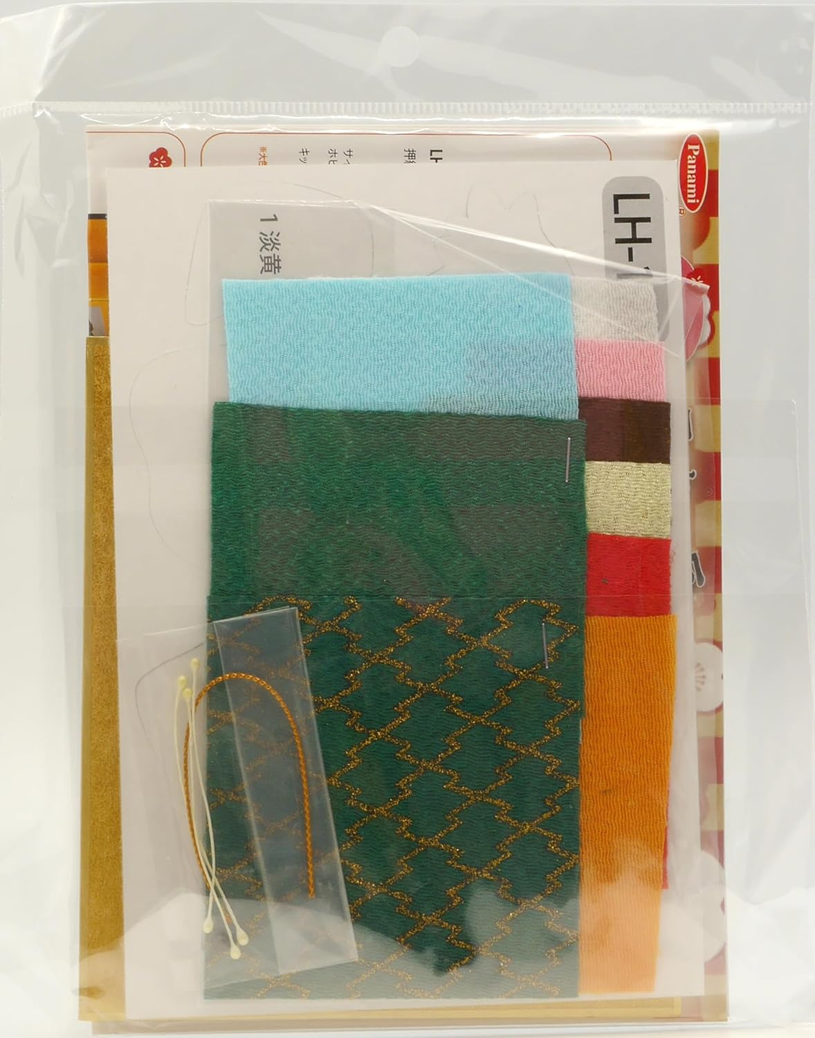 Takagi Fiber Panami Zodiac Handicrafts Drawing Kit, Oshige Bean Shikishi Shoufukutatsu (Can Be Made without Sewing), LH-191 *Bean Colored Paper Hanger (MS-1300) Is Sold Separately image number 1