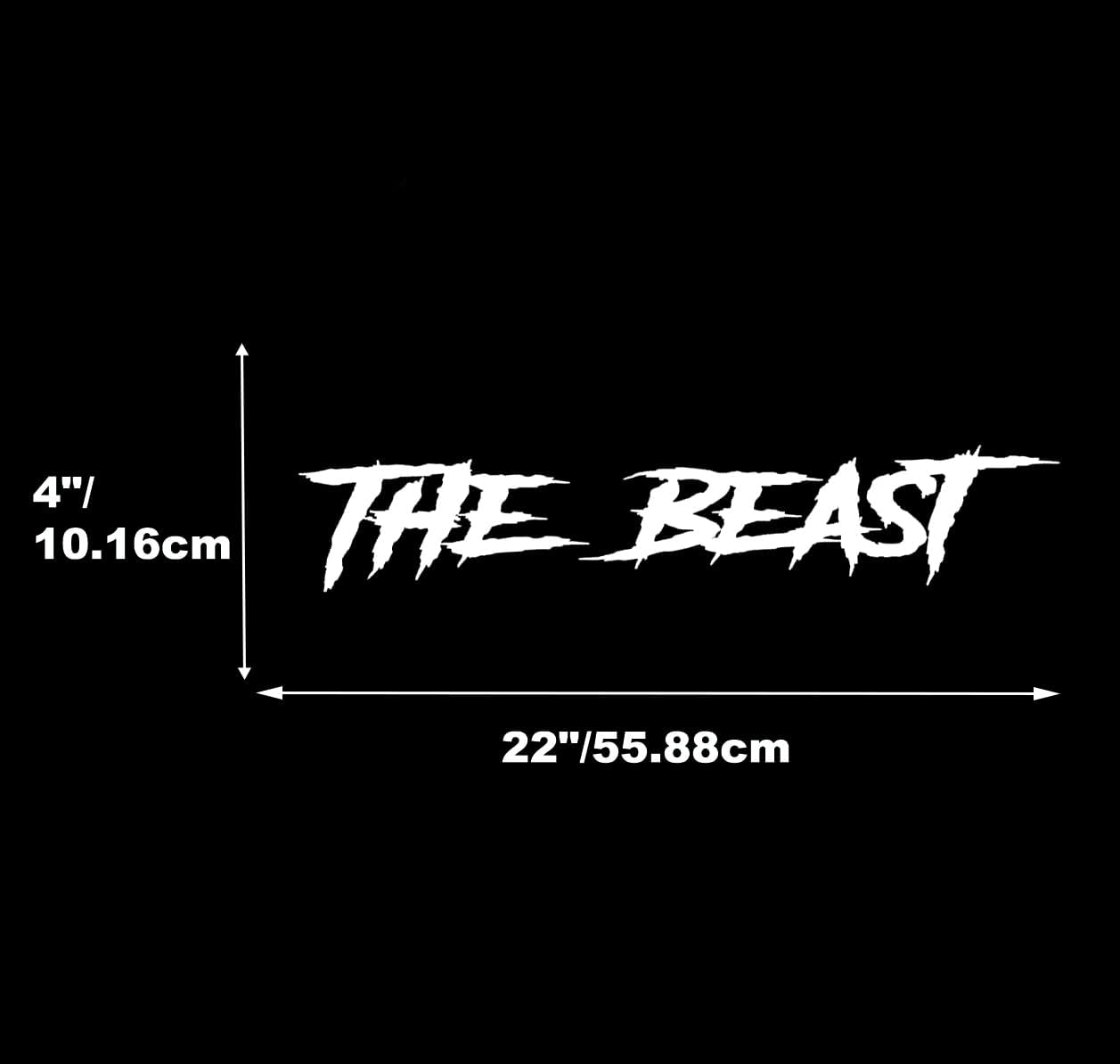 The Beast Windshield Banner Sticker Diesel Turbo Low Car Decal Window Bumper Decal Sticker Suitable for Cars, Trucks image number 4