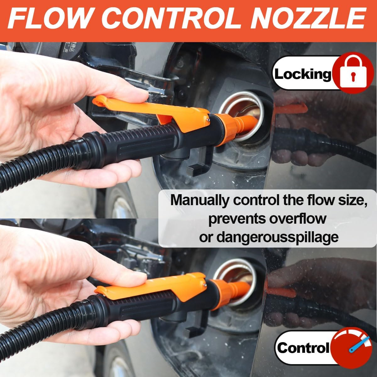 Portable Power Battery Fuel Pump Hand Held Electric Liquid Siphon Pump, Multi-Function Transfer Pump Portable for Fuel Water Diesel Gasoline image number 3