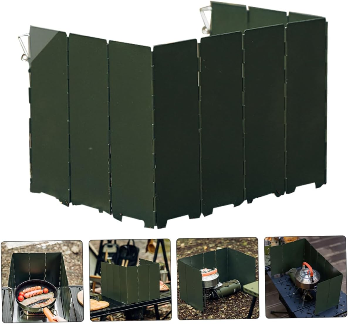 Portable Cassette Stove Windscreen Creative Windproof BBQ Windscreen Camping Wind Deflector and Practical for Hiking image number 4