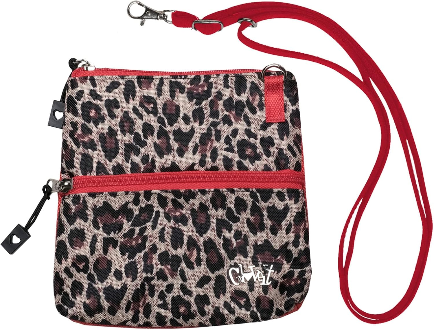 Women&rsquo;S Golf Accessory Bag Glove It Ladies Detachable Strap Accessories Bag 3 Pouch Zipper Bag Cross Body Carry All Organizer Bag Make Up, Travel, Wallet 2017 Silver Lining