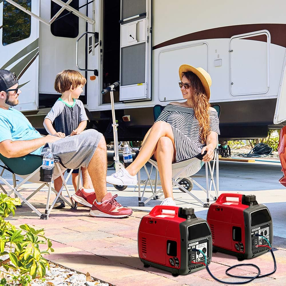 Bougerv Generator Parallel Cables for Honda Eu2200I EU 2200IC Companion Eu1000I EU3000 Handi Eu3000Is,Accessories Replacement for Honda 08E93-HPK123HI for Ipower SUA 2000 Iv Black image number 5