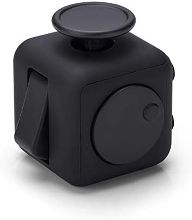 VAPIAO Fidget Cube - Anti-Stress Cube - Stress Cube Toy for Stress Relief in Anxiety, for All Ages in Black image number 4