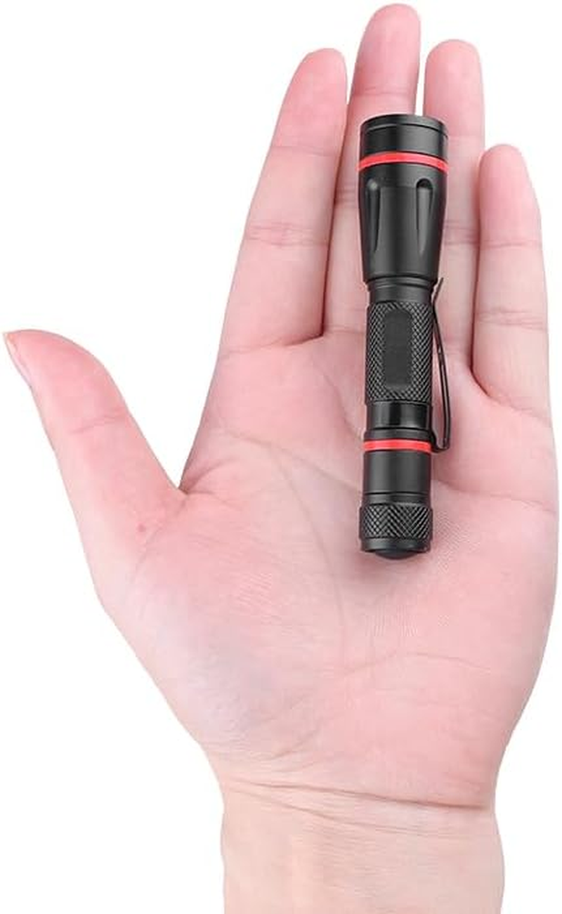 LED Pocket Pen Light Flashlight Small Mini Flashlights Handheld Pen Lights Penlight with Clip for Camping, Home, Outdoor, Inspection, Emergency Use (12 Pieces 3.7 Inches) image number 2