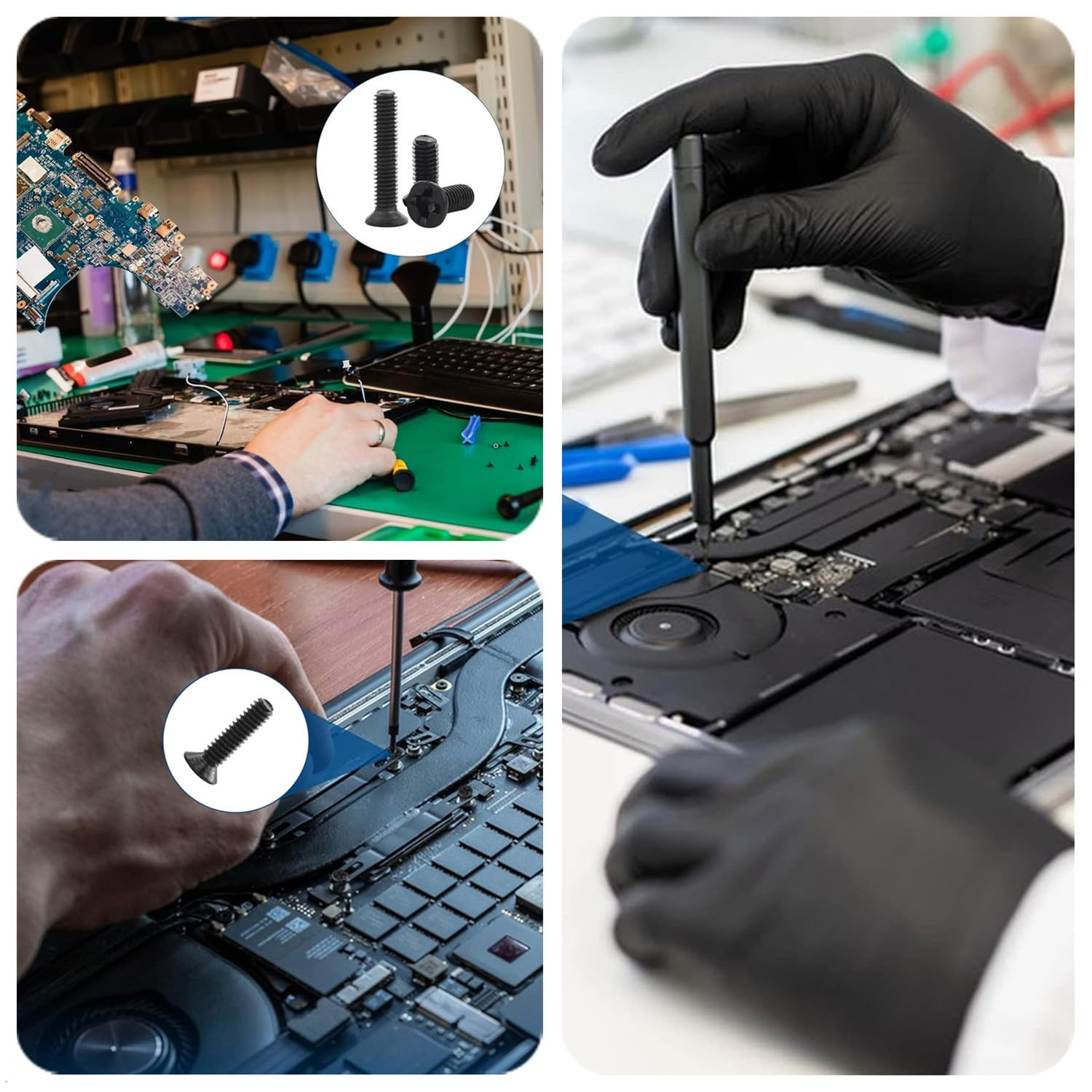 600Pcs Laptop Screws, M2 M2.5 M3 Laptop Notebook Computer Screws Set Kit for IBM HP Dell Samsung Sony Toshiba Gateway Acer Lenovo (12 Sizes) image number 2