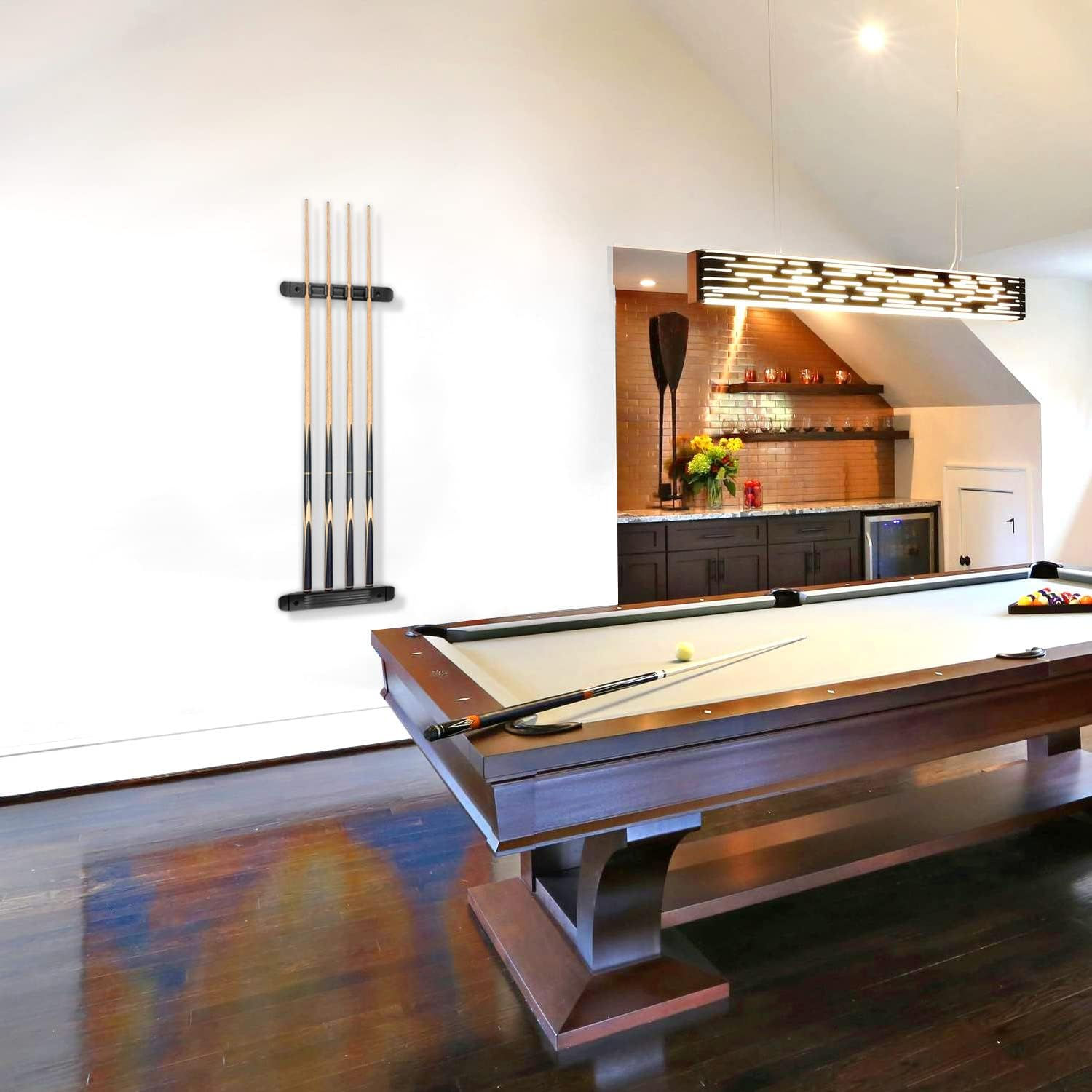 Billiard Cue Wall Rack (Black Color, 4 Cue) image number 1