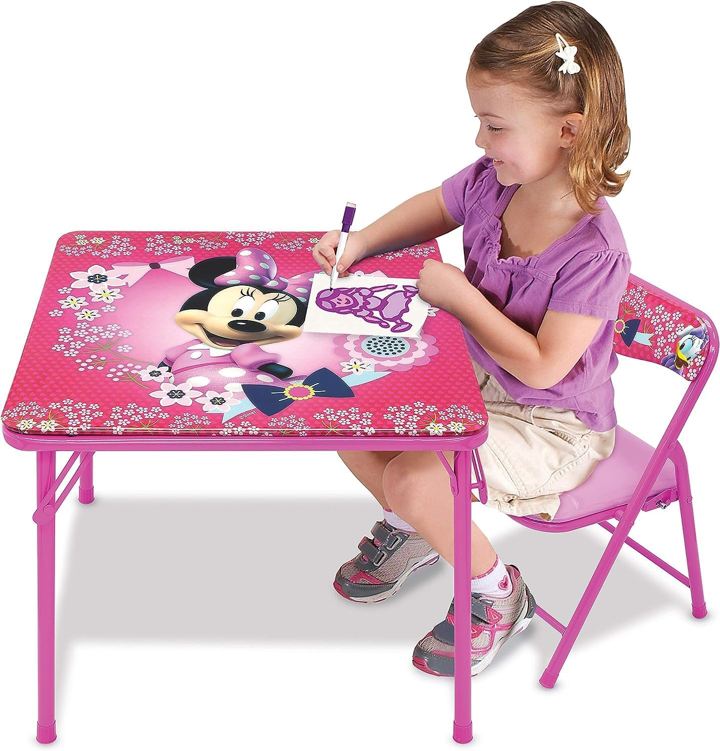 Minnie Mouse Blossoms & Bows Jr. Activity Table Set with 1 Chair image number 5