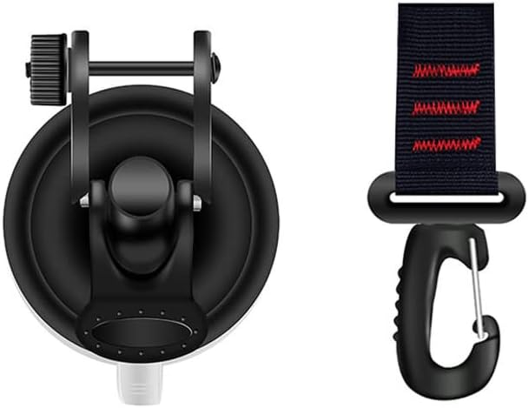 Heavy Duty Suction Cups,New 2 Pcs with Rotatable Hooks Tie down Suction Cup Camping Tarp Accessory with Viscous Silicone Strong Power for Car Awning Boat Camping Trap image number 1