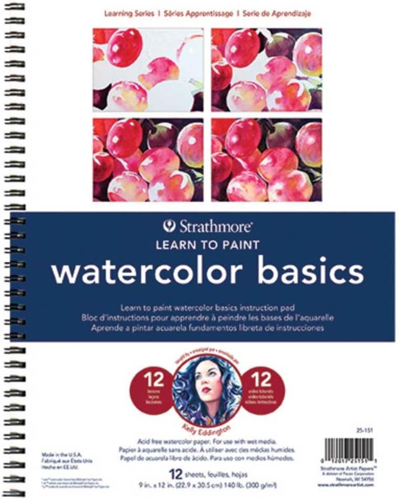 Strathmore (25-752 300 Learning Series Colored Pencil Textures Pad, White, 9X12 In image number 1