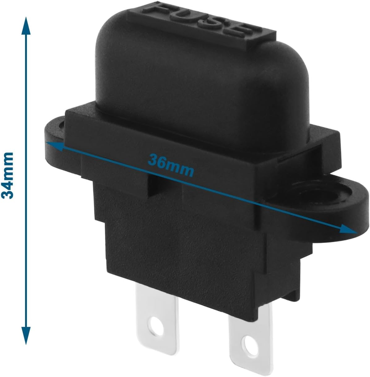 10PCS Standard Blade Fuse Holders with Covers 250V 50A Short Circuit & Overload Protection for Automotive Car SUV Truck Boat Motorcycle DC Applications image number 4