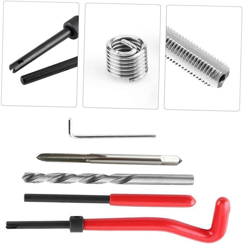 30Pcs Metric Thread Repair Insert Kit M3 M4 M7 M9 M11 Car Pro Coil Tool M4*0.7 image number 6