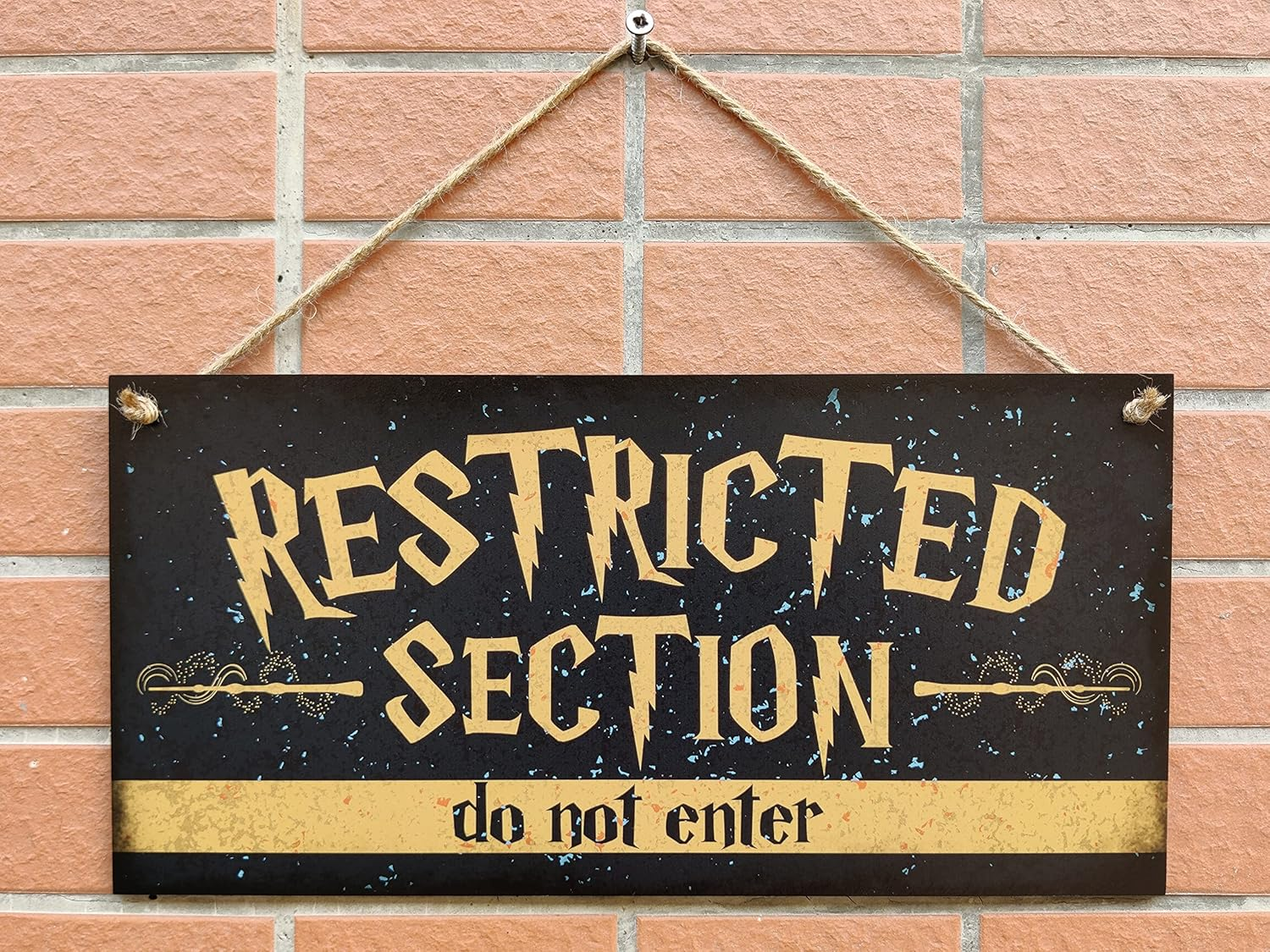 CARISPIBET Restricted Section | Funny Signs Home Decorative Signs Decoration Plaques Fantasy Signs Welcome Signs 6" X 12" - Hot Tub Rules image number 2