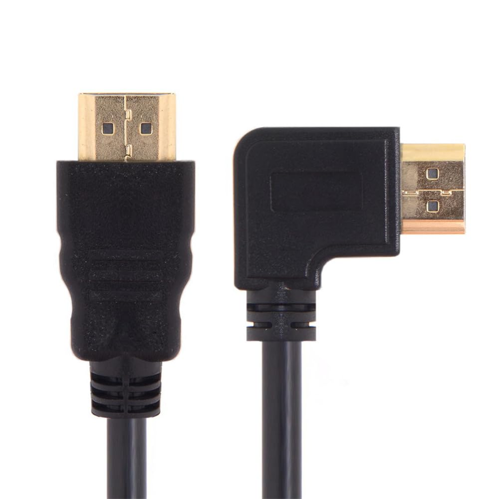 JSER 90 Degree Left Angled Type HDMI 1.4 Male to HDMI Male Cable Support 3D & Ethernet 50Cm (Left Angle) image number 5