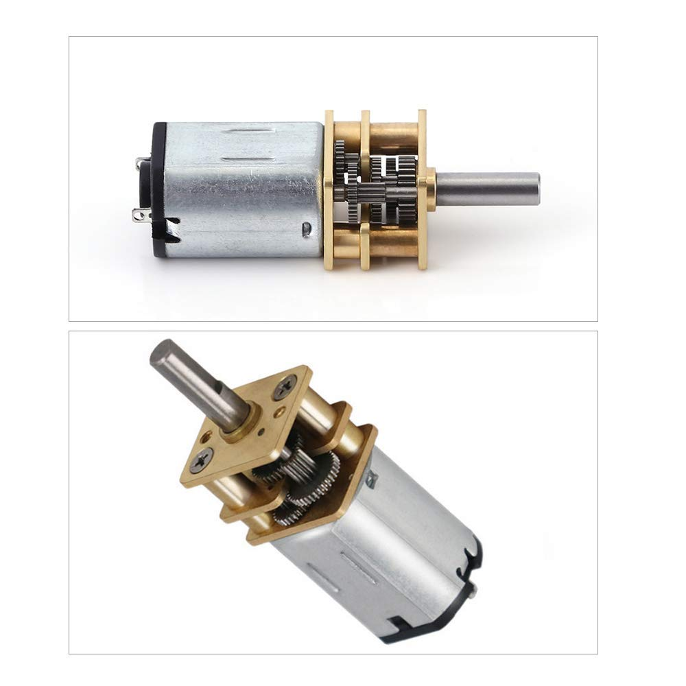 DC 6V 100RPM Speed Reduction Motor N20 3Mm Shaft Mini Metal Gearwheel Gear Motor with Full Metal Gearbox Micro Electric Motor for DIY Engine Toys(2 Pieces) image number 6