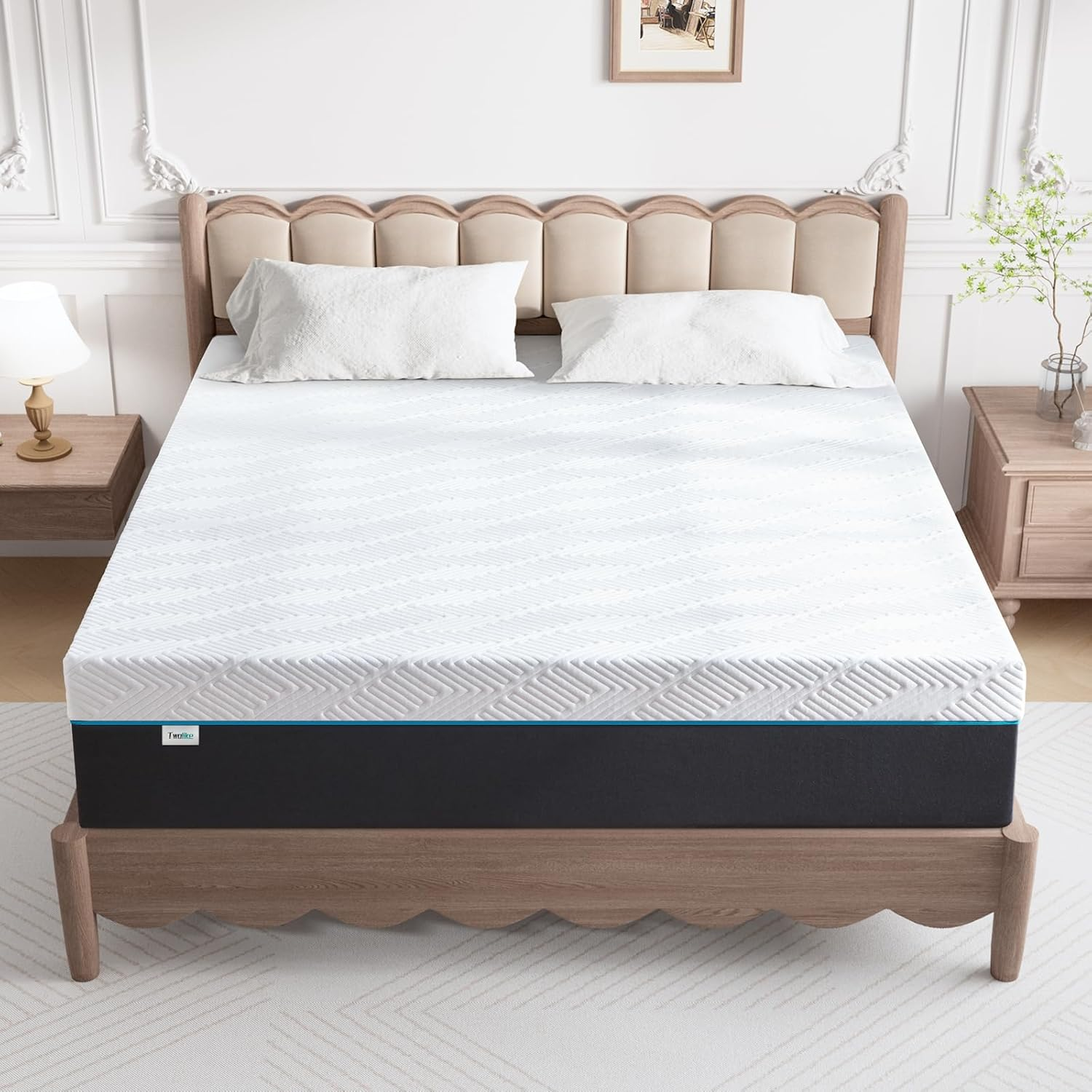 Twolike Single Mattress, 25Cm Thickness Medium Firm Single Size Mattress in Box, Comfortable and Pressure Relieving image number 1