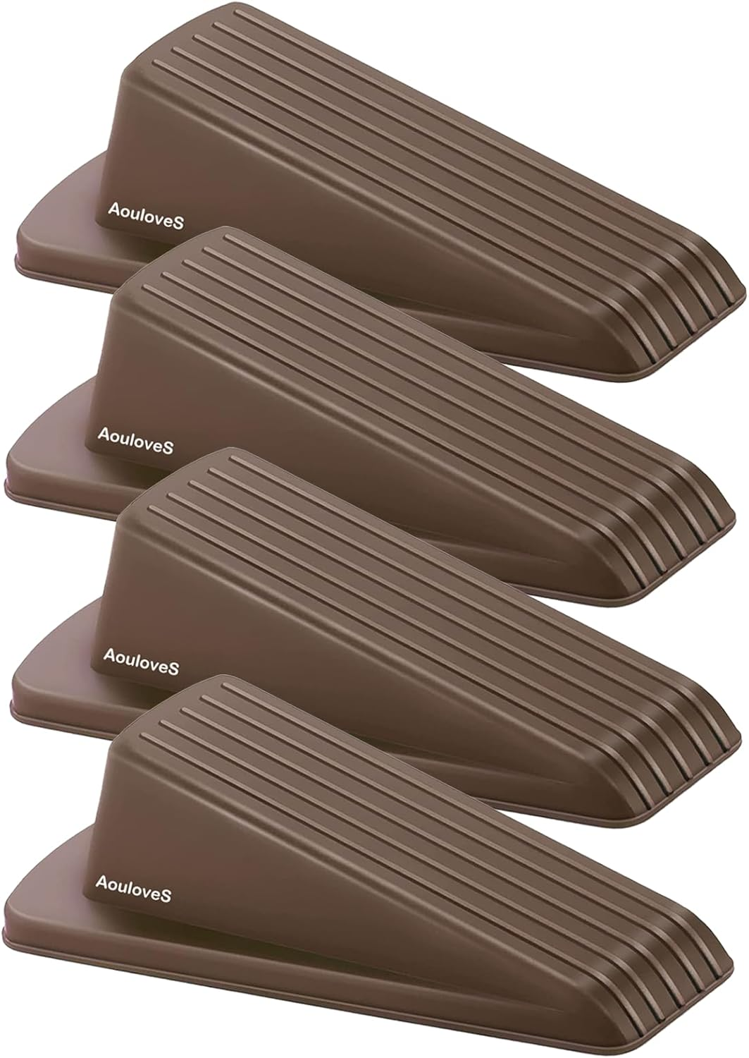 Rubber Door Stoppers for Security Wedge for Bottom of Door on Carpet, Concrete, Tile, Linoleum & Wood - Heavy Duty Door Stop Wedge Ideal for Homes&Schools&Offices&Workshops