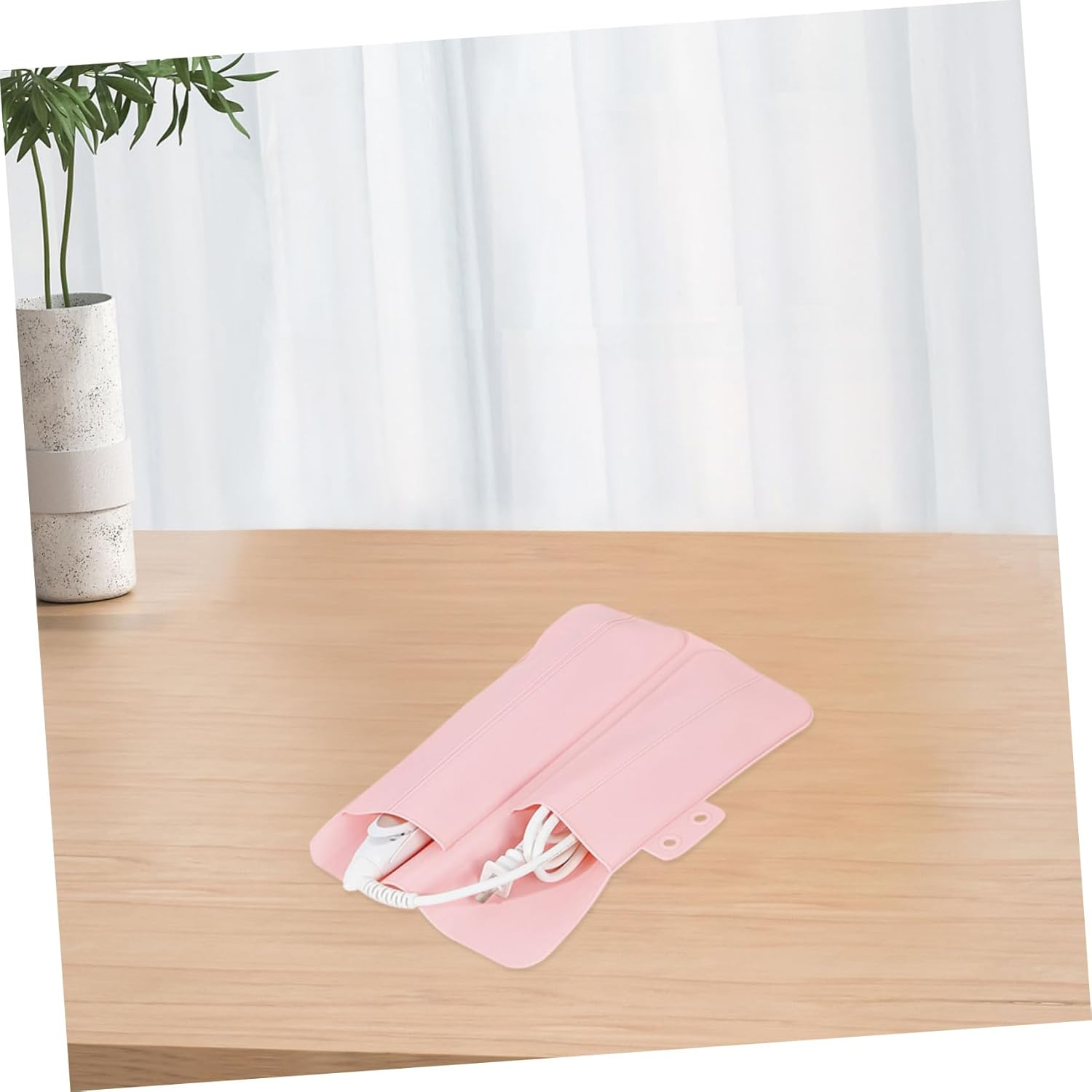 PLAFOPE Curling Iron Case Insulated Hair Tool Storage Bag Compact and Portable for Travel