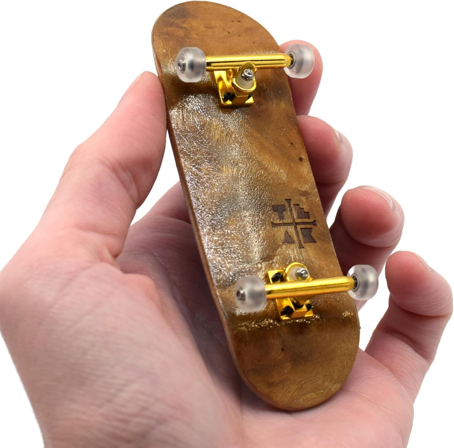 Teak Tuning Prolific Complete Fingerboard with Upgraded Components, Bob Would Be Proud Edition - Pro Board Shape and Size, Bearing Wheels, Trucks, and Locknuts - Handmade Wooden Board image number 2
