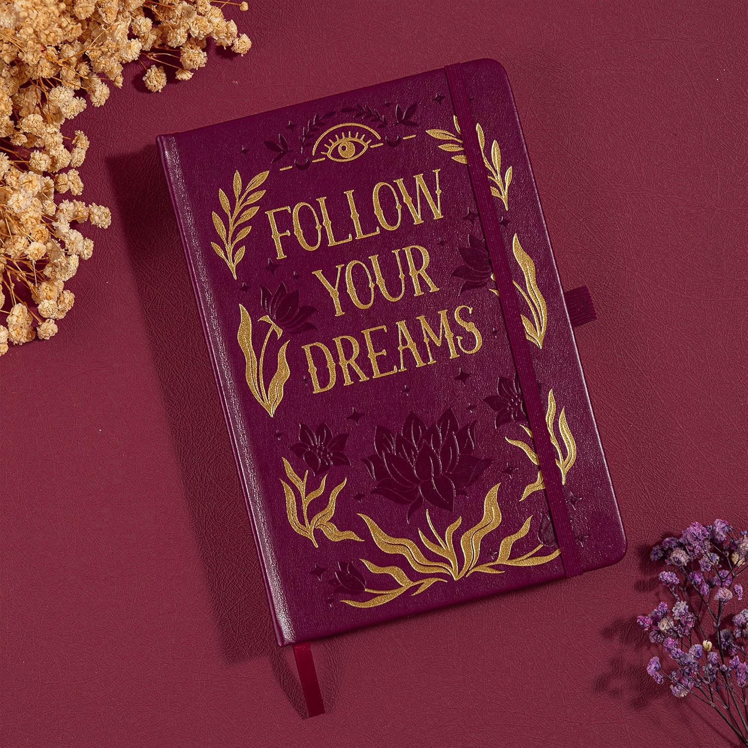 MGGAO College Rule Notebook for Women Men, 318 Numbered Pages Journal, A5 Butterfly Floral Journals for Writing, Aesthetic Notebooks, Work School Note Taking, 5.4" X 8.4" image number 3