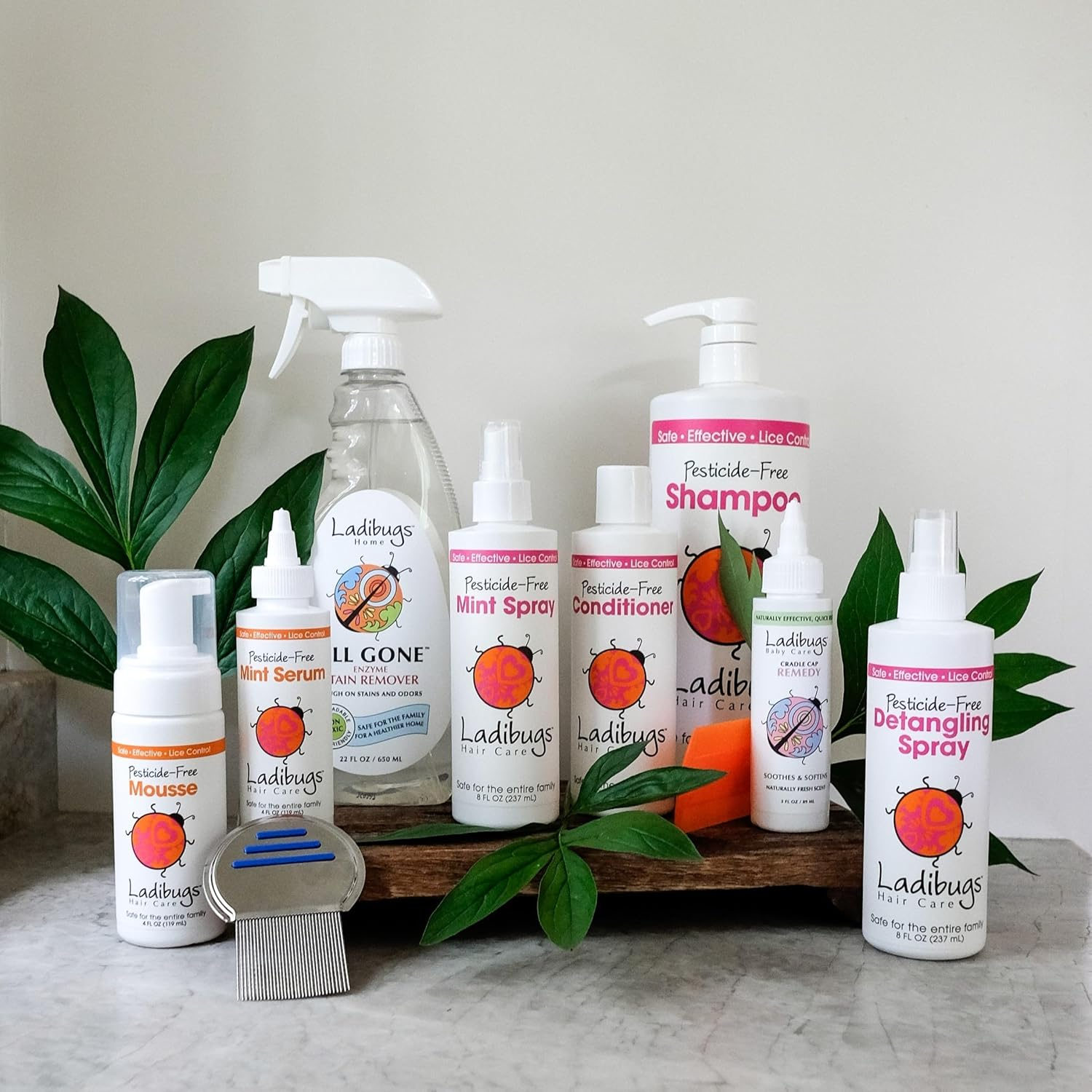 Ladibugs Lice Prevention Mint Spray Large 16Oz | Natural, Pesticide-Free | Highly Effective Daily Repellent image number 5