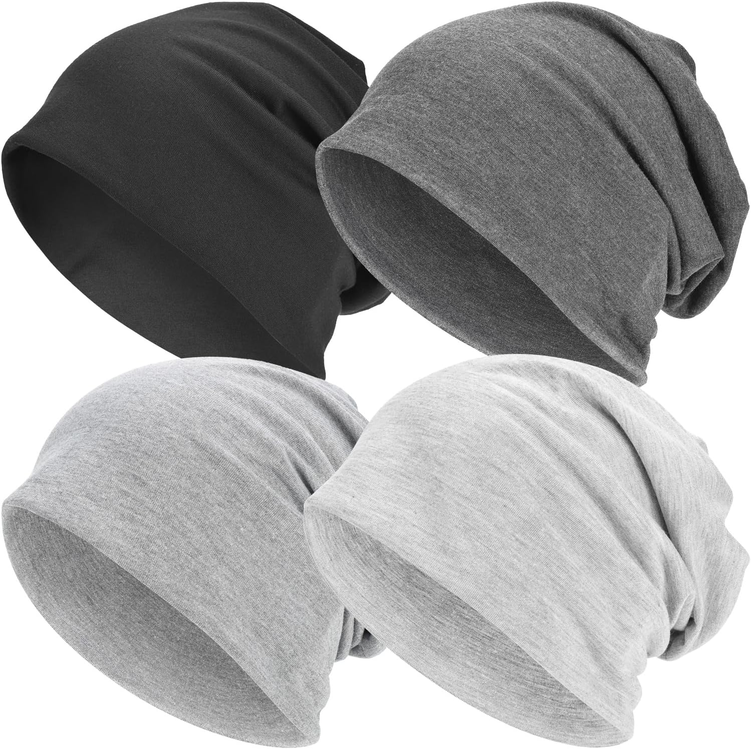 EISNEKY Beanie for Men & Women - Lightweight Breathable Thin Headwear for Running, Sleeping, Chemotherapy | All-Season Comfort Beanies Cap with Moisture-Wicking