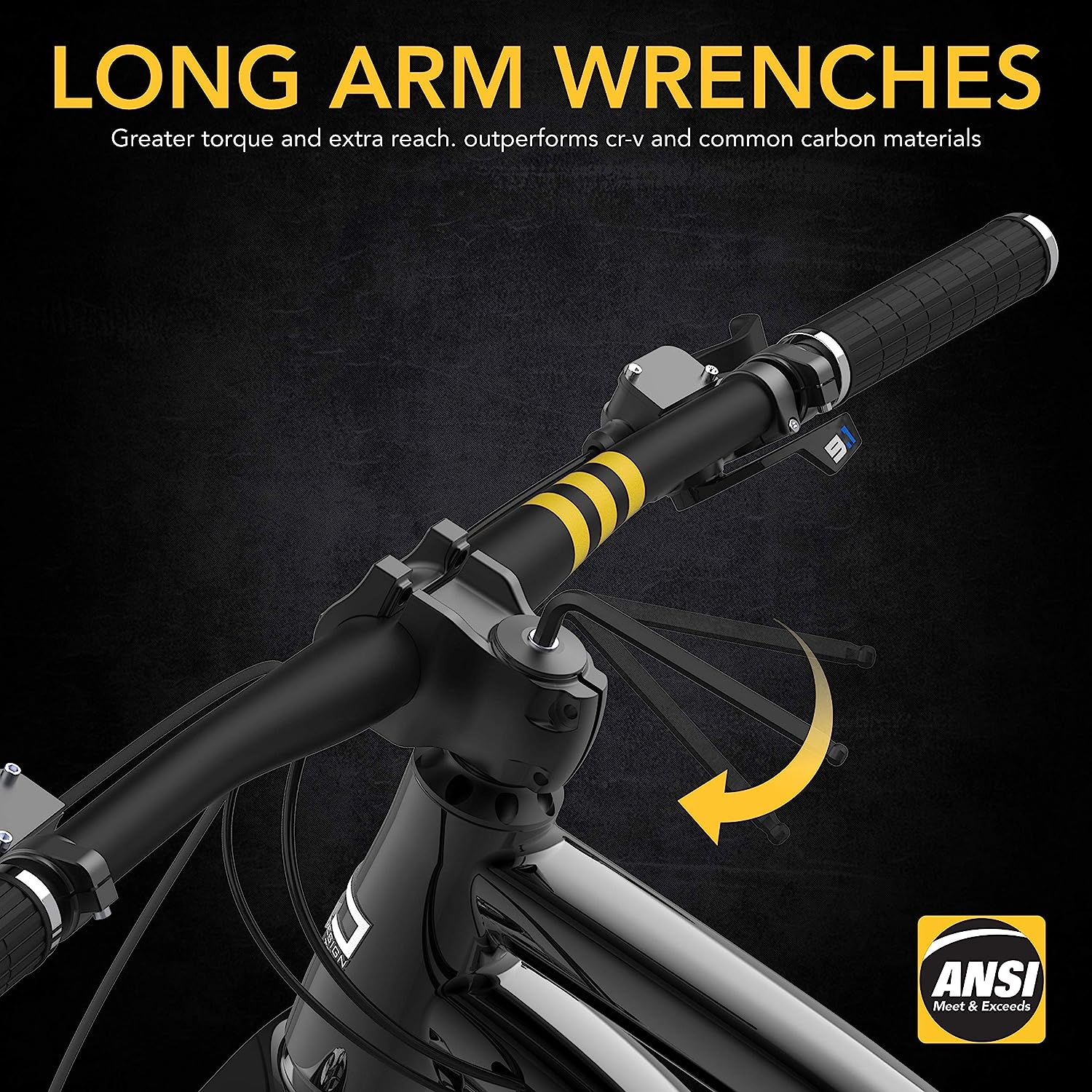 LEXIVON Master Wrench Key Set, 35-Piece Long Arm Ball End Hex Keys | 3-Pack Metric/Sae & Star, Industrial Grade S2 Alloy Steel (LX-131) image number 3