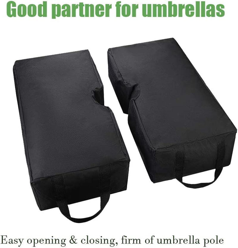 Valuehall Umbrella Base Weight Bag 18 X 18 X 6 Inches Square Detachable Sand Bags Weatherproof Sand Bag for Offset, Cantilever or Any Outdoor Patio Umbrella Stand-Up to 110 Lbs V7059D