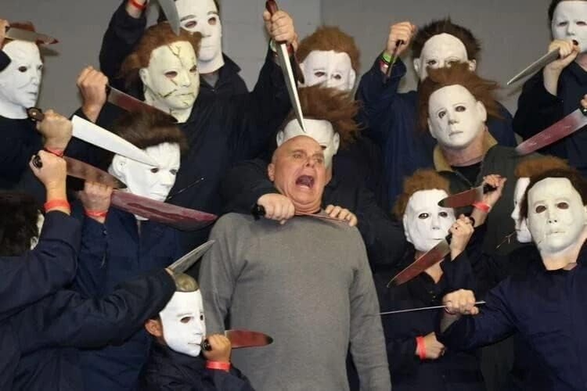 Boolavard Michael Myers Masks Halloween Horror Cosplay Costume Latex Props image number 1