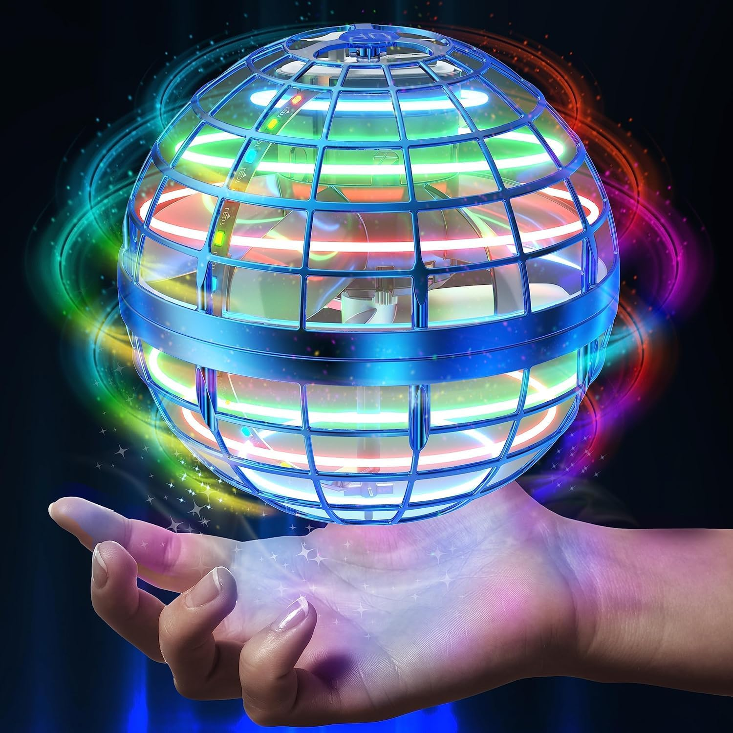 Flying Ball Toy - LED Hovering Magic Ball with Hand Control, Perfect for Kids & Adults - Rechargeable Indoor & Outdoor Fun image number 2