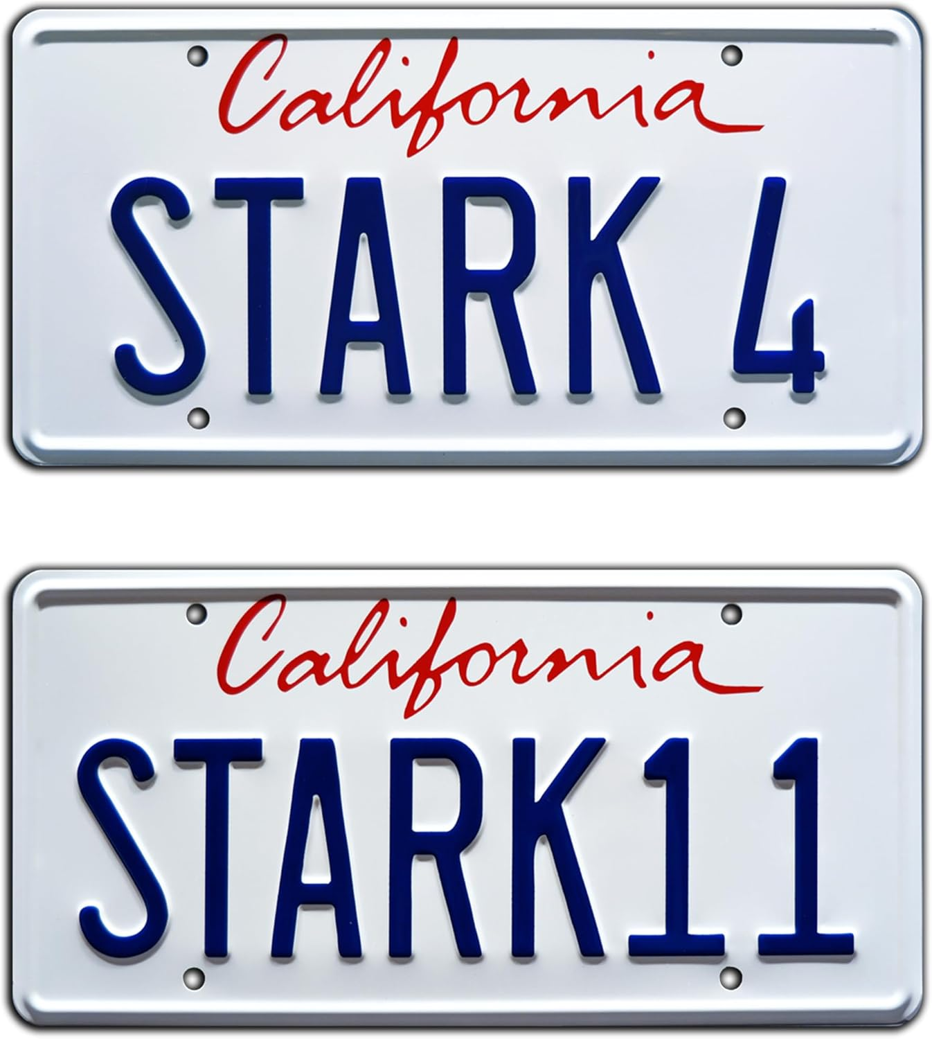 Iron Man | Stark 4 + 11 | Metal Stamped License Plates image number 6