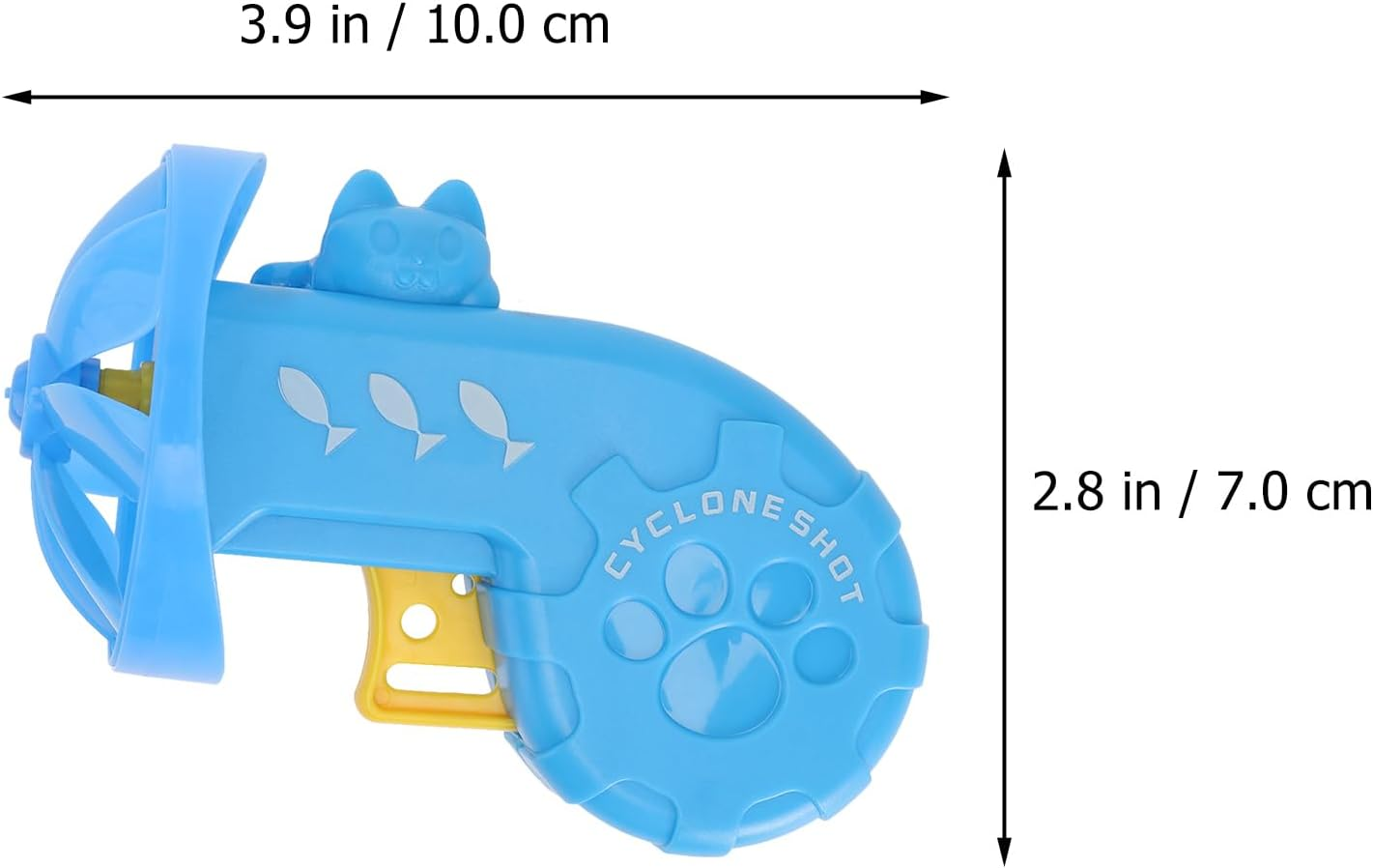 POPETPOP 2 Sets Cat Fetch Flying Saucer Launcher Toys Shooter Game Interactive Plaything for Indoors Outdoor Backyard Pet Chasing Exercising Toys Random Color image number 1