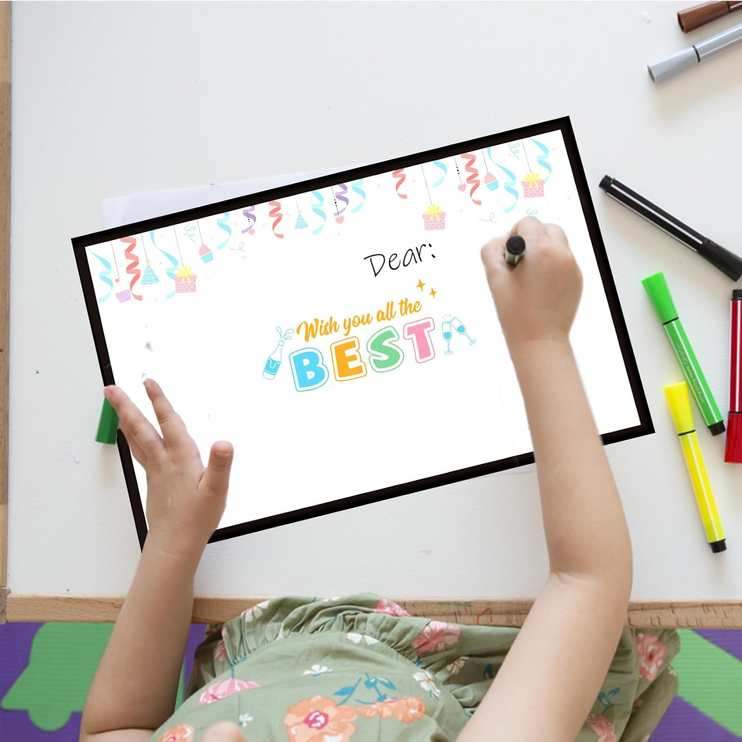 Large Farewell Greeting Card, 17.32X11.02 Inch Funny Coworker Leaving Card with Envelope Good Bye Good Luck Card Retirement Farewell Gift Cards for Men Women (Black) image number 1