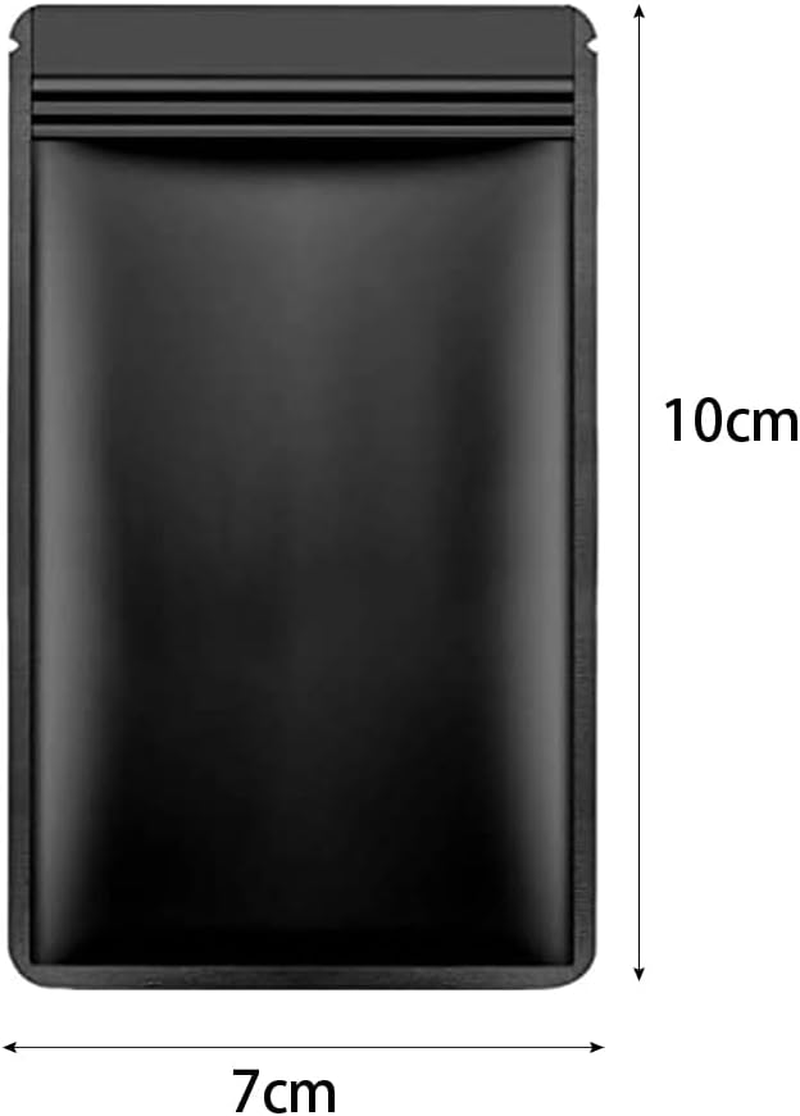 100PCS 7X10Cm Black Aluminum Bag Mylar Foil Pouch Heat Sealer Food Storage Package Bags