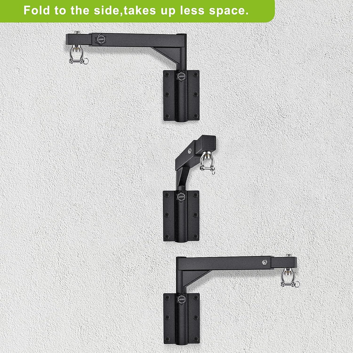 Benelabel Wall Mount Heavy Bag Hanger, Punching Bag Wall Bracket for Home Gym Indoor Outdoor, 17-25" Length Adjustment and 13-17" Height Adjustment, 800 LB Capacity image number 1