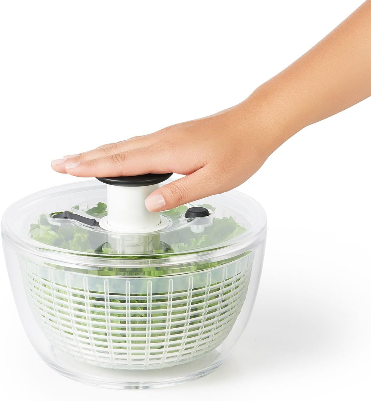 OXO Good Grips Salad and Herb Little Spinner, Clear (11230500) image number 6