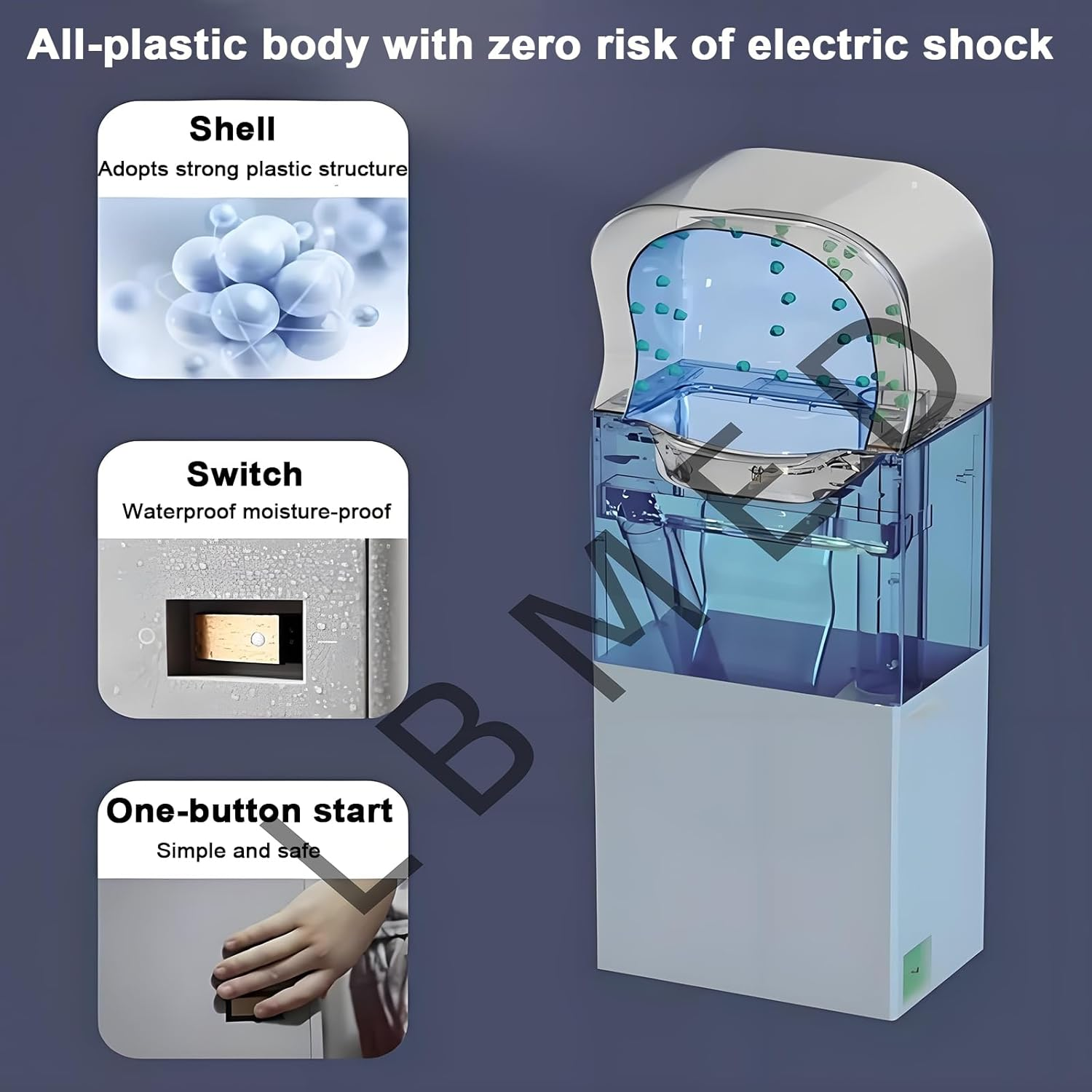 Standing Hair Steamer, Automatic Hair Drying Machine with Broken Hair Collection Box, Adjustable Temperature and 2-4Min Quick Drying, Healthy Scalp Care, Soft Non-Drying, Low Noise, for Salon image number 4