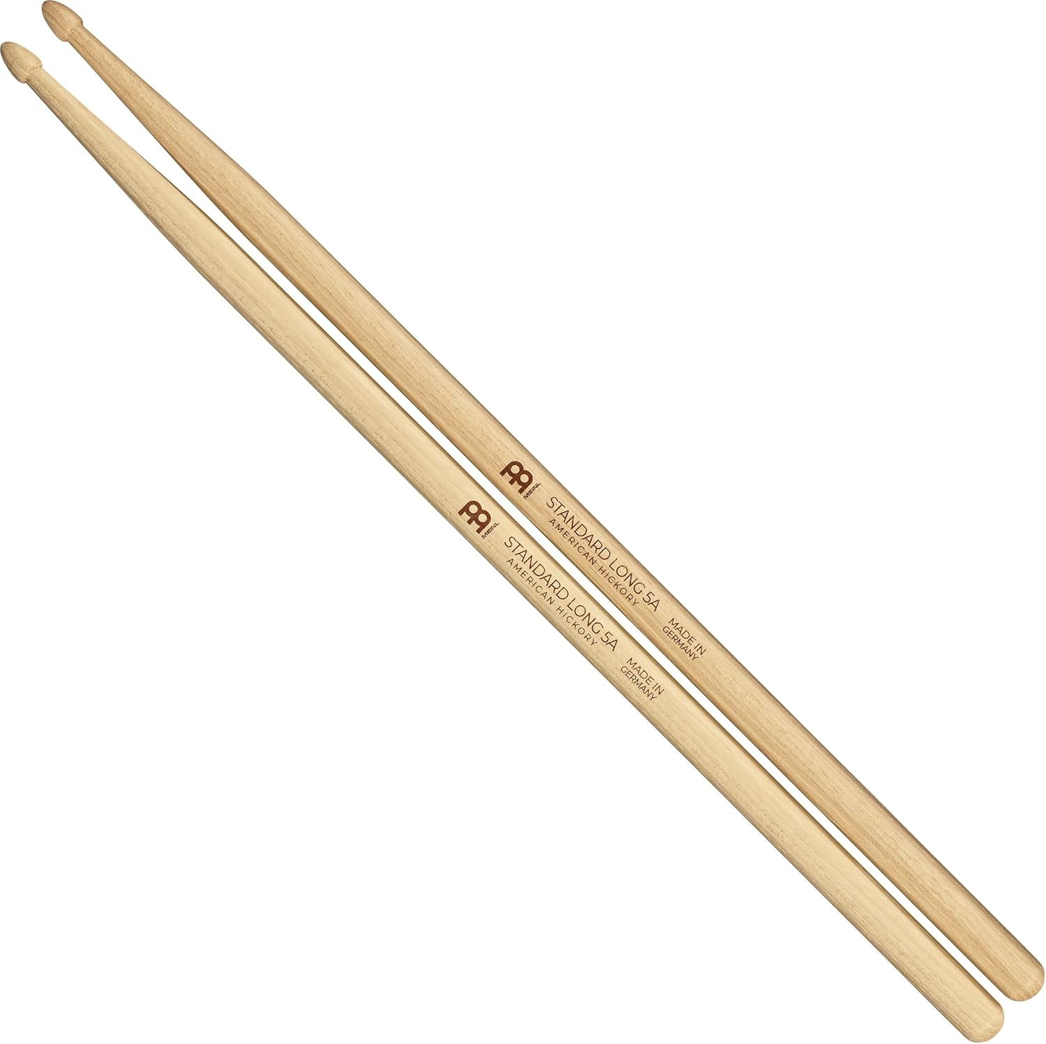 Meinl Stick & Brush Drum Sticks &ndash; Hybrid 5A &ndash; 1 Pair &ndash; Hybrid Tip &ndash; Long Taper &ndash; Weight and Pitch Matched &ndash; 0.565 Inch Diameter &ndash; Drum Kit Accessories, American Hickory Wood (SB106) image number 5