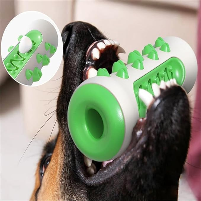 2024 Best Dog Chew Toothbrush, 360&deg; Dog Toothbrush Chew Toy, Pet Dog Chew Toys Teeth Cleaning Oral Toothbrush Rubber Bone, Molar Chew Provides a Deep Clean Teeth Puppy Dental Care, (3 PCS) image number 1