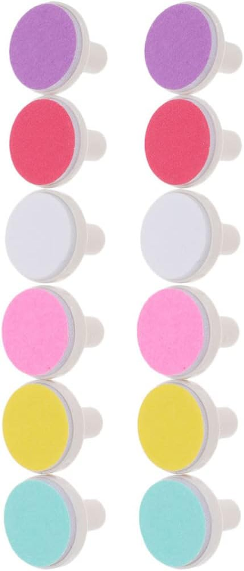 12Pcs Baby Nail File Pads Replacement Heads for Electric Nail Trimmers, Assorted Color Grinding Pads for Newborns and Toddlers, Compact and Lightweight image number 1