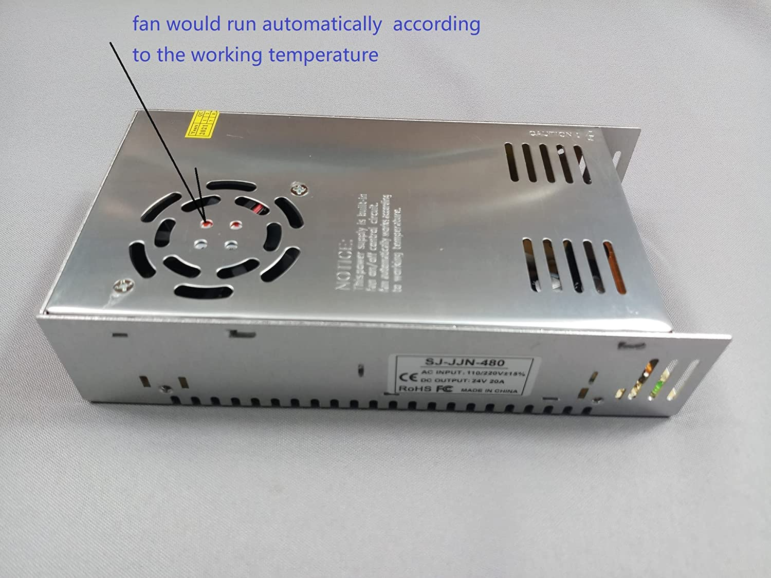 Strength DC 24V 20A Switching Power Supply 480W AC-DC Converter Transformer Switch Power Supply Driver Adapter AC110/220V&plusmn;15% image number 5