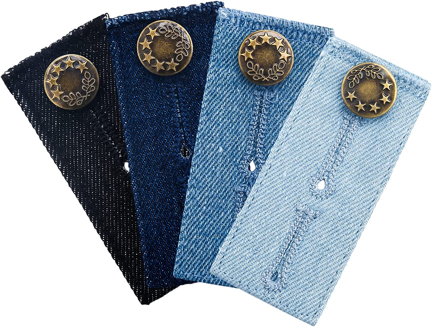 Luter Adjustable Waistband Extenders Jeans Extenders with Mental Button for Pregnancy Men Women Trousers Pants Slacks Skirts image number 4