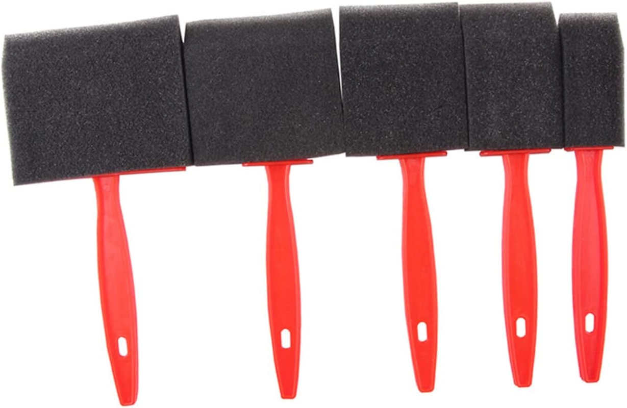 COHEALI Kids Paint Sponge Brush with Handle 6.50In Lightweight Foam Sponge Paintbrush for DIY Art and Crafts Suitable for Acrylic and Water-Based Paints