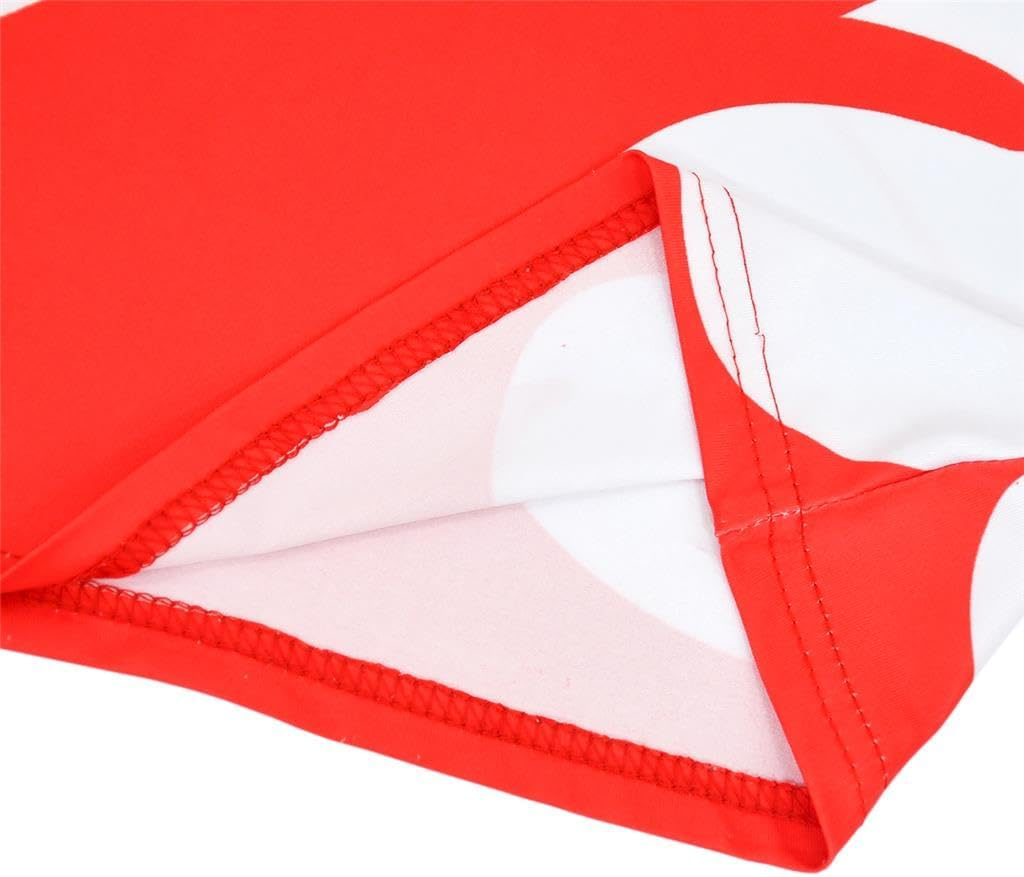 Dressy Daisy Hawaiian Red Muumuu Fancy Dress up Halloween Costume Birthday Summer Party Outfit for Baby Toddler Little Girls image number 3