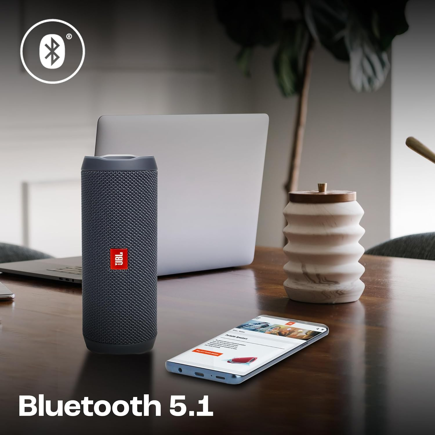 JBL Flip Essential 2, Bold Portable Sound, 10 Hours of Playtime, Make a Splash with IPX7 Waterproof Design, Eco-Friendly Packaging, Gun Metal image number 6